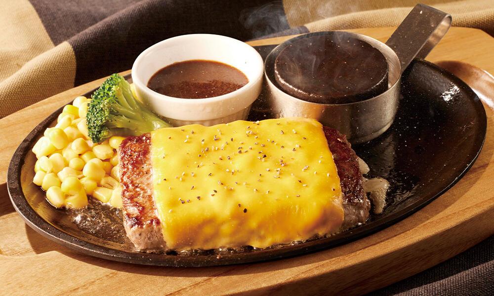 ビーフハンバーグステーキチェダーチーズ