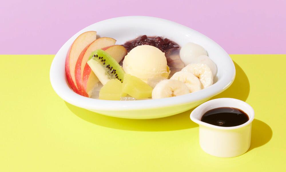 フルーツ白玉クリームあんみつ