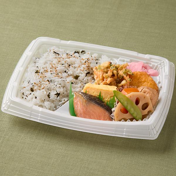 銀鮭と煮物の幕の内弁当