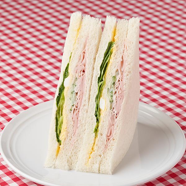 ハムレタスたまごサンド