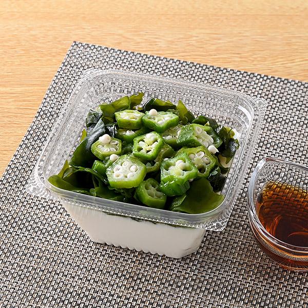 オクラとわかめのとろーり豆腐
