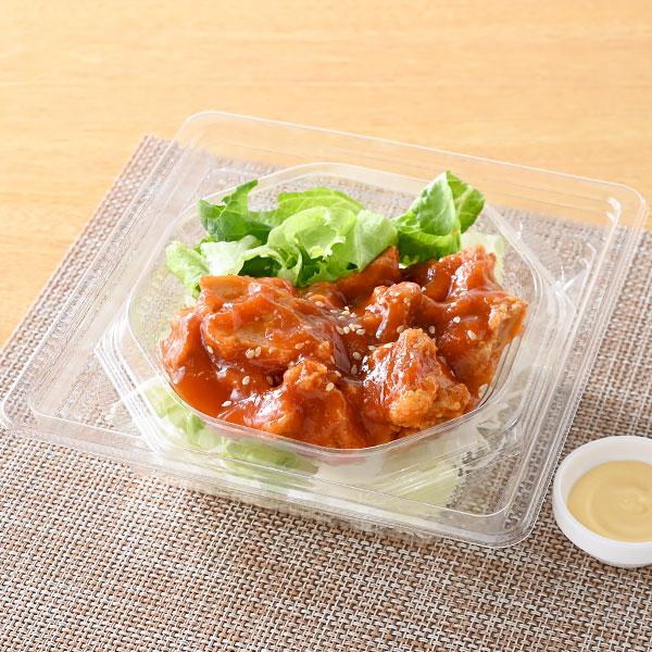 甘辛だれで食べる唐揚げサラダ
