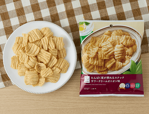 たんぱく質が摂れるスナックサワークリームオニオン味