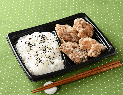 醤油が効いた鶏竜田揚げ弁当