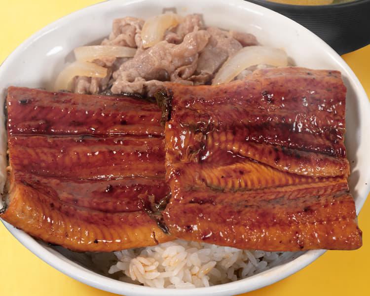 ダブルうなぎコンボ牛めし