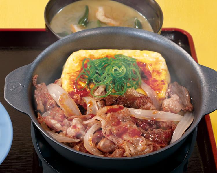 旨辛豆腐牛バラ焼定食単品