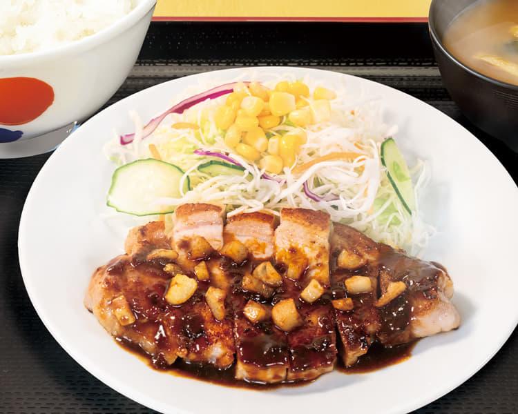 国産雪国育ち厚切りトンテキ定食単品