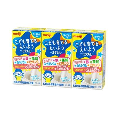 明治ミラフルドリンクヨーグルト味125ml×3