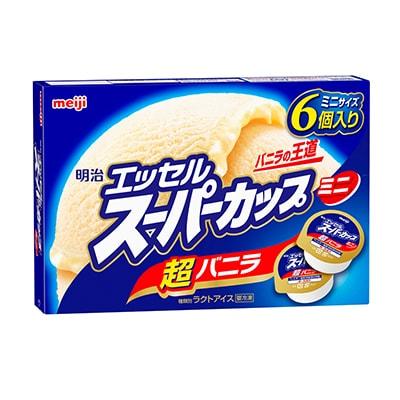 明治エッセルスーパーカップミニ超バニラ80ml×6個