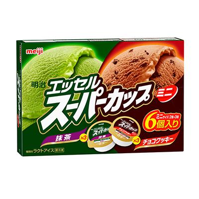 明治エッセルスーパーカップミニ抹茶・チョコクッキー80ml×2種×各3個