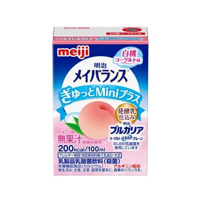 明治メイバランスぎゅっとMiniプラス白桃ヨーグルト味100ml