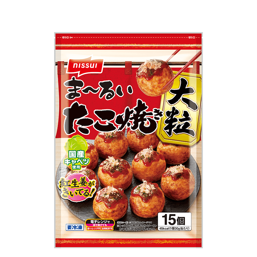 ま～るいたこ焼き大粒15個