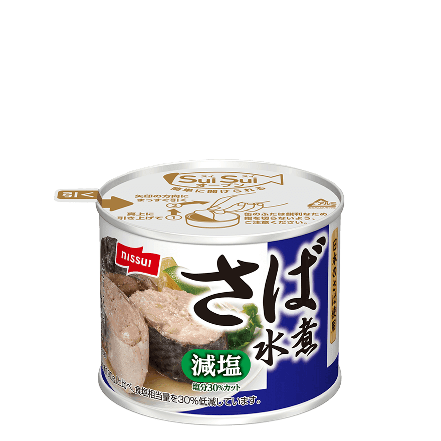 SuiSuiオープン減塩30%さば水煮