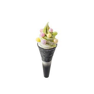 しあわせおいりの濃いお抹茶ソフトクリーム