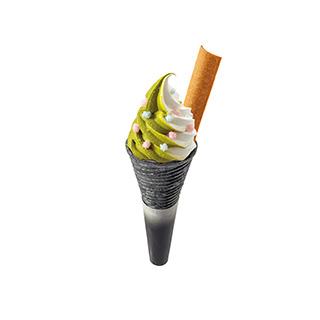 都の星空のお抹茶ソフトクリーム(ミックス)