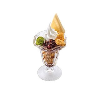 京きな粉わらび餅と小豆の和パフェ