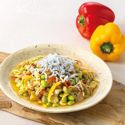 ≪前菜バイキング≫彩り野菜としらすのソットオーリオ