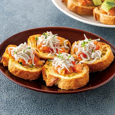 ≪信濃町店限定≫シラスとトマトのブルスケッタ
