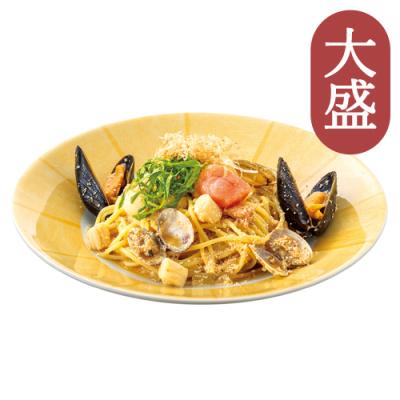 ≪店舗限定≫６５【大盛】ぷちぷちたらこと3種貝のバター醤油